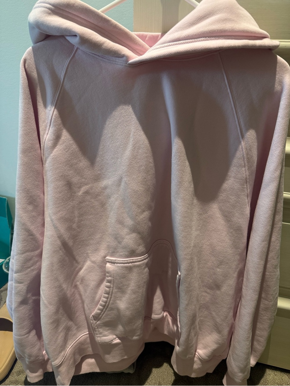 Aritzia Light Pink Sweat Fleece Hoodie
